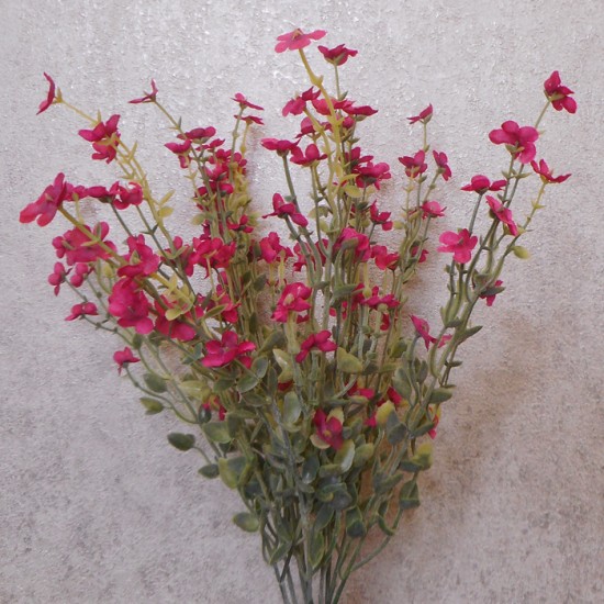 Artificial Wild Flower Plants Hot Pink 62cm Artificial Flowers
